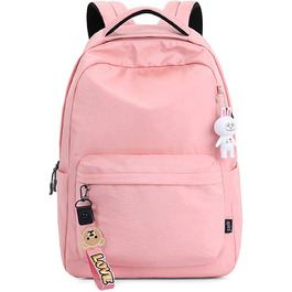Рюкзаки FANDARE Жіночий шкільний рюкзак Шкільна сумка для дівчаток з USB-ранцем Підлітковий дорожній рюкзак 15,6-дюймовий ноутбук Денні рюкзаки для студентів Офіс Щоденне дозвілля Водонепроникний поліестер (рожевий)
