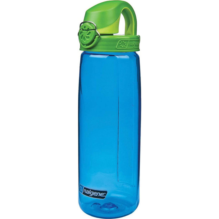 Питна і пластикова пляшка Nalgene Everyday OTF (0,7 л, синя / кришка зелена-світло-зелена)