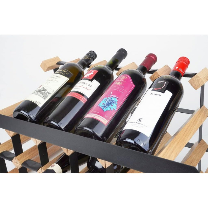 Стильна вітрина для вина RAXI™ Premium на 18 пляшок (дуб, 2 плятки)