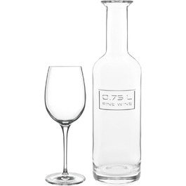 Набір пивних келихів Birrateque (пляшка та келихи для графина, набір із 7 предметів)