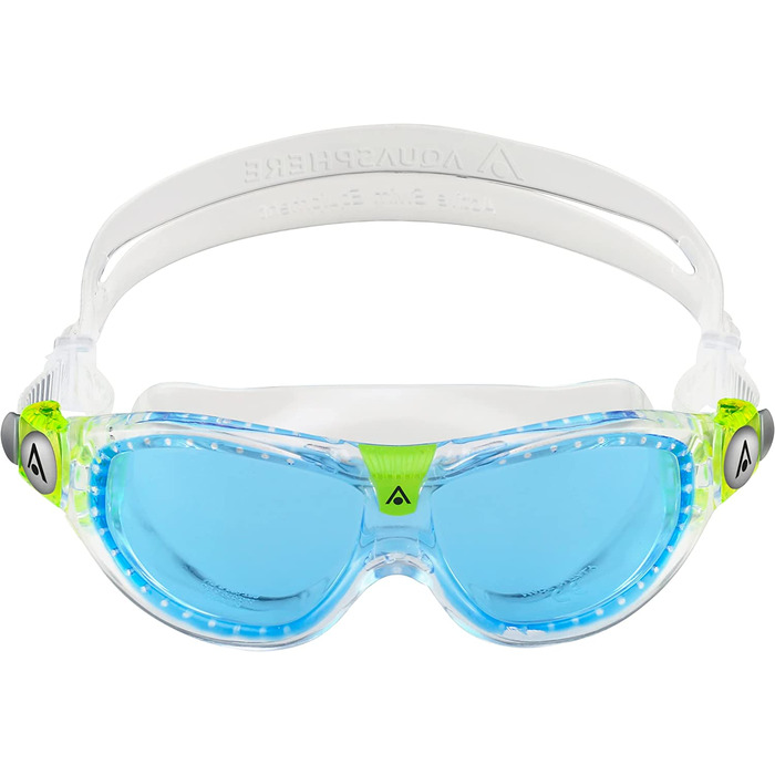 Окуляри Aqua Sphere Seal Kid 2 Aqua - прозорі лінзи та окуляри для плавання Seal Kid 2.0 прозорі - сині лінзи