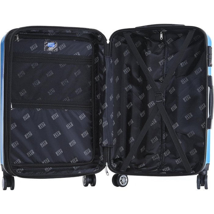 Набір валіз Münicase M816 TSA: 3 шт. (Coffee), з TSA-замком, телескопічним ручками та жорстким корпусом