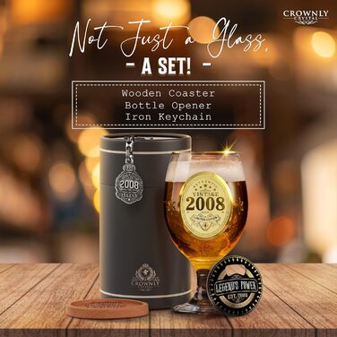 Пивний келих з гравіюванням на 60 років, персоналізований подарунок для чоловіка, тата. Декор, листівка на 60-річчя.