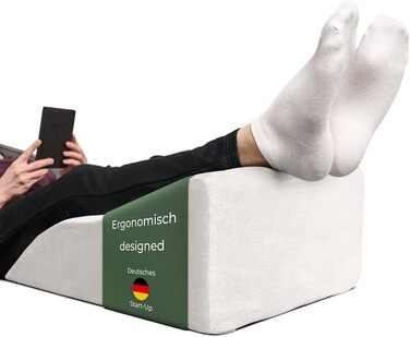 Піднімна подушка для ніг WELL B4: підтримка ніг та колін, ідеальна для лімфодренажу та венозної недостатності