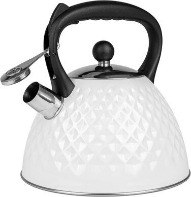Чайник електричний Induktion 3L з автоматичним свистком - нержавіюча сталь, для індукційних, газових та електричних плит