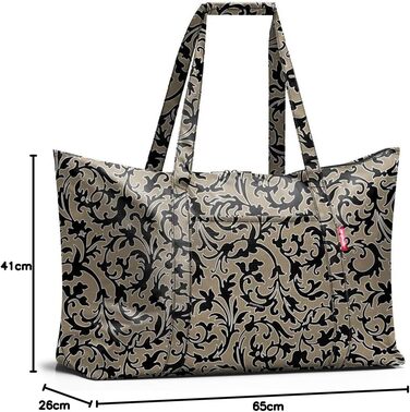 Сумка-шопер Reisenthel Mini Maxi Travelbag, синій, складана, легка та міцна, Baroque Marble