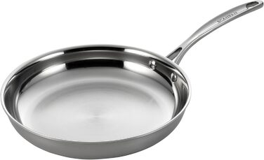 SCANPAN Fusion 5 сковорода з нержавіючої сталі індукційна 26 см | Багатошарове покриття | Для всіх типів плит | Сковорода з зручною ручкою | Придатна для духовки