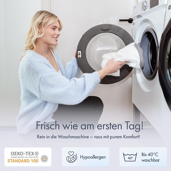 Ортопедична подушка Knoop Home & Living® з піною з пам'яті ефекту - для підтримки шиї та зняття болю - ідеально підходить для тих, хто спить на боці та на спині - знімний чохол