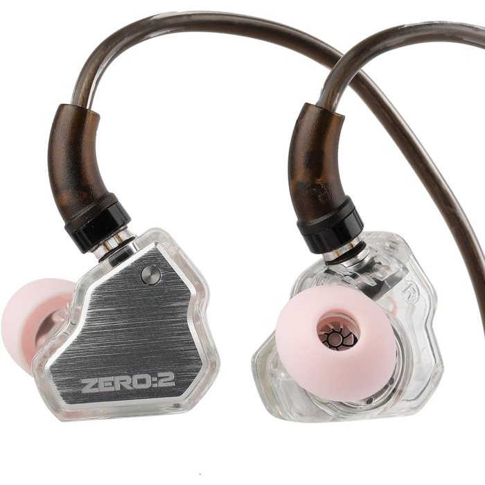 Гц x Crinacle Zero 2 IEM, 10 мм драйвер, дротовий, ігровий, кабель OFC (сріблястий), 7