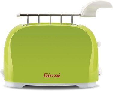 Тостер Girmi TP1103, зелений, металевий