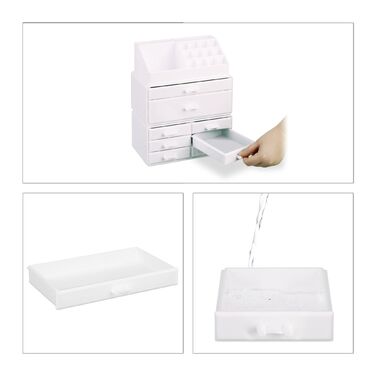 Організатор для макіяжу Relaxdays з 8 висувними ящиками