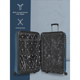 розмір: чемодан l (75 см), розширюваний