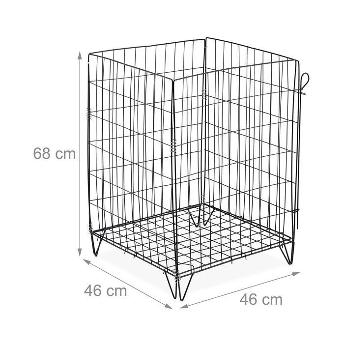 Набір з 2 компостерів Relaxdays з металу та ґраткою для дна