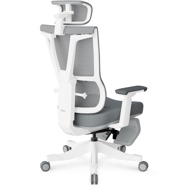 Крісло Mealux S6 Air Fabric Grey White (арт. HF-S6 F/GW)