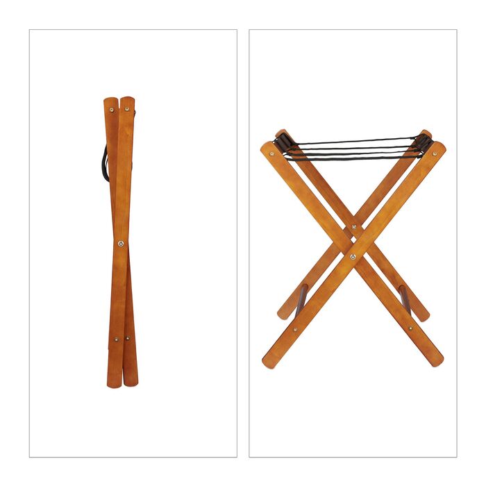 Підставка для валізи Relaxdays дерев'яна, складна