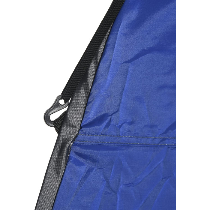 Намет для душу/туалету Outsunny для кемпінгу, 126x124x189 см, блакитно-срібний