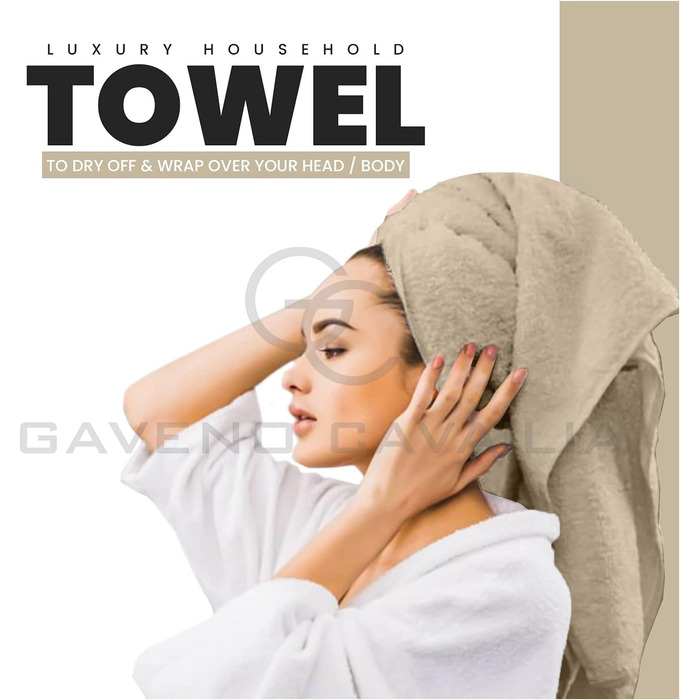 Надзвичайно м'який набір рушників - 8 рушників з єгипетської бавовни - швидковисихаючий, добре поглинаючий, для ванної кімнати, сірий - (4 рушники для обличчя 2 рушники для рук 2 рушники для ванни) (Towel Bale Set, натуральний)