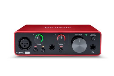 Focusrite Scarlett Solo 3rd Gen USB Аудіоінтерфейс для гітаристів, вокалістів та музикантів - Bundle