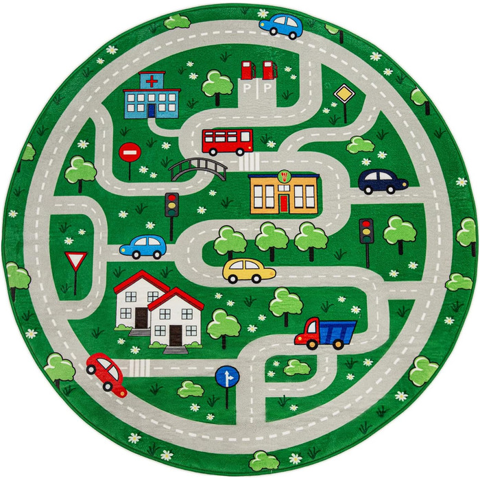 Дитячий килим Килим Дитяча кімната Ігровий килимок Вуличний килимок Нековзний сучасний зелений, розмір 80x150 см 80 x 150 см