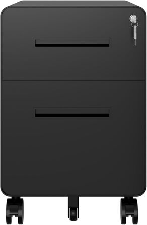 Роликовий контейнер BISLEY EasyRoll з 1 шухлядою та відділенням для документів, чорний. Розміри: 500 x 400 x 500 мм. Для офісу, документів та канцелярії.