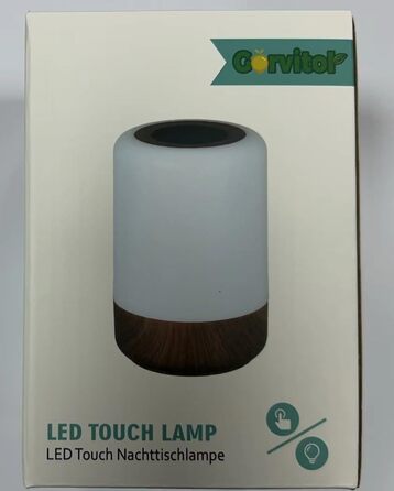 Приліжковий світильник Touch Dimmable, 8 кольорів, USB, таймер, нічник (горіх-1 шт. )