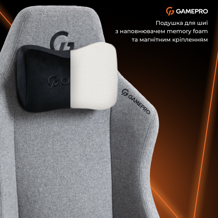 Крісло ігрове GamePro GC775G Fabric Gray