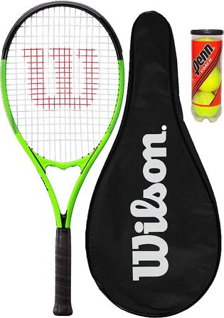 Тенісна ракетка Wilson Blade Feel XL 106, повний захисний чохол і 3 тенісних м'ячі