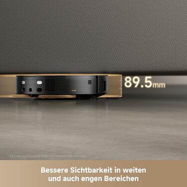 Робот-пилосос Mova V50 Ultra Complete з функцією миття, 24000 Па, подолання перешкод 6 см, навігація Liftable+RGB AI+LED, 80°C гаряча вода, 63°C самостійне сушіння, DuoSolution System, щітка Tricut (Mobius 60)