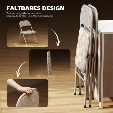 Набір з 2 складаних стільців, портативні офісні стільці, металеві ніжки, стілець для офісу, рецепції, зони очікування, 