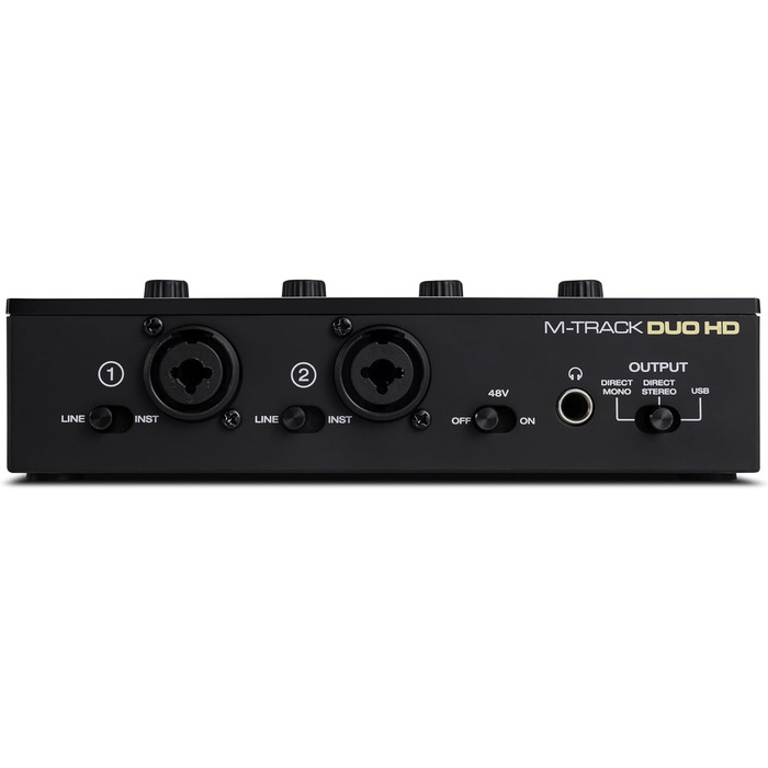 M-Audio M-Track Duo - USB аудіоінтерфейс для запису, стрімінгу та подкастингу (2 XLR/Line входи, 192kHz, USB-C)