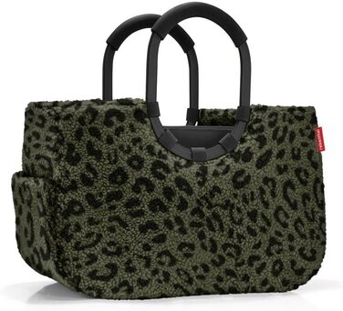 Сумка-шопер Reisenthel Loopshopper Teddy Leo Olive – з міцних перероблених PET-пляшок, практичні кишені