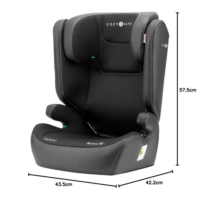Автокрісло Cozy N Safe Hood i-Size EST-259 для дітей 4-12 років (100-150 см), група 2/3, без Isofix, м'яке та глибоке о padding