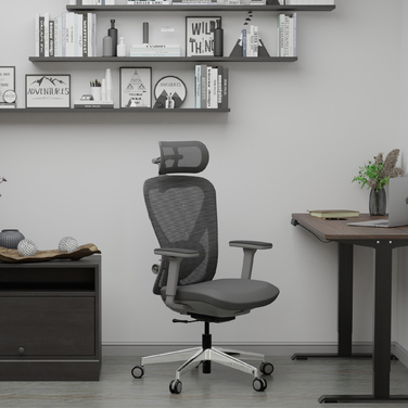 Крісло Mealux Q1 Air Fabric Grey (арт. HF Q-1 F/G)