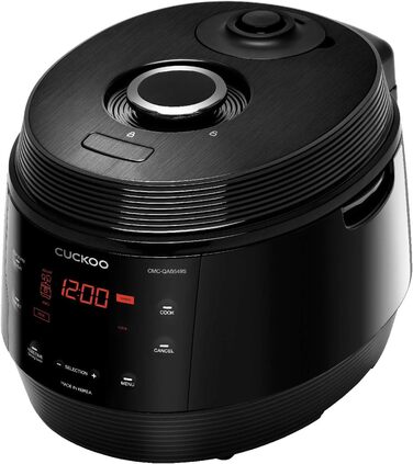 Мультиварка CUCKOO CMC-QAB549S Premium 8-в-1 ICOOK Q5 чорного кольору, 10 режимів