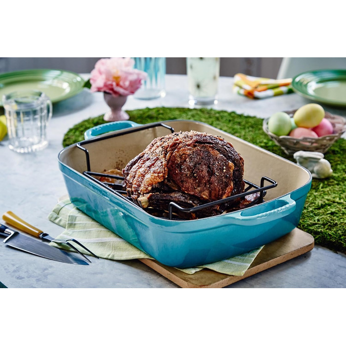 Сковорода чавунна Le Creuset Signature, 33 см, прямокутна, 4.9 л, для всіх плит, включаючи індукційну