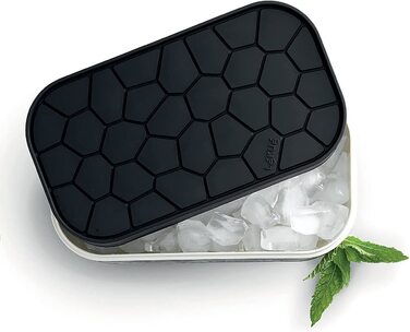 Коробка для кубиків льоду Lku, чорна, 12x22x8 см