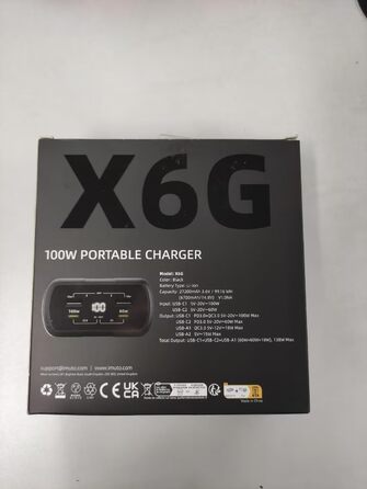 Вт, 27200 мАг Power Bank Швидка зарядка PD3.0 Зовнішній акумулятор мобільного телефону 4-портовий портативний зарядний пристрій з цифровим дисплеєм, для iPhone 11-15 Pro Max, iPad, Samsung, Huawei X6G-Silver, 100