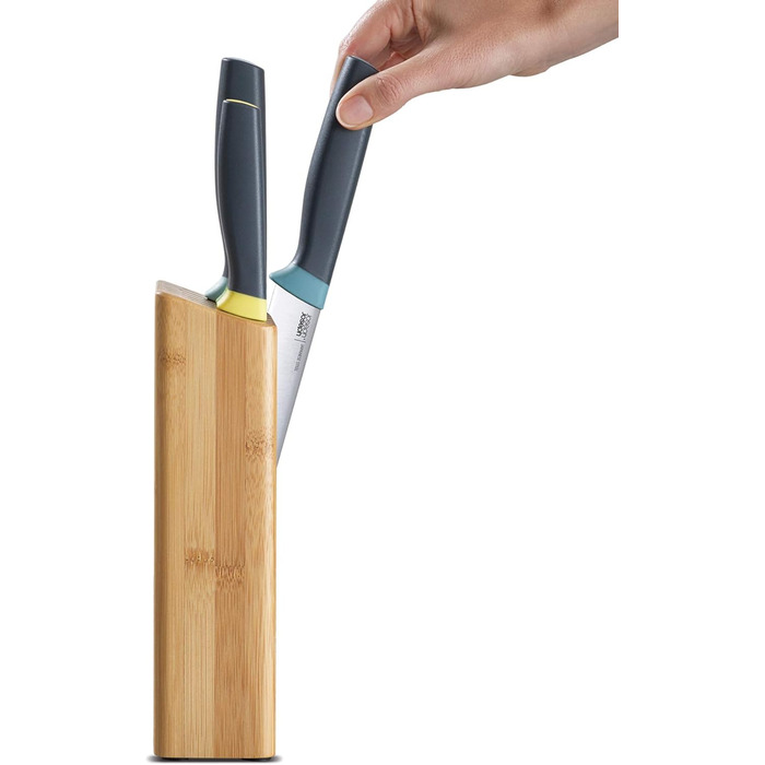 Набір ножів Joseph Joseph Elevate 5 предметів з бамбуковим підставкою