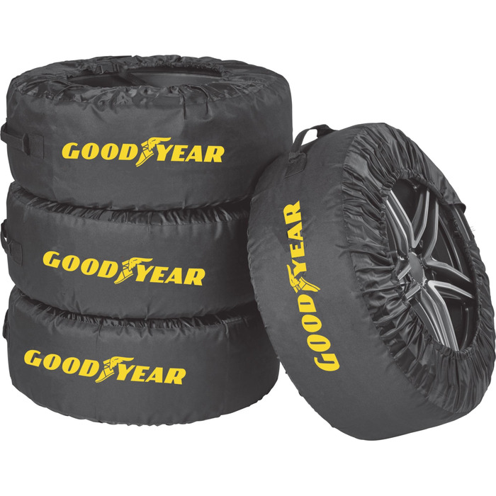 Сумки для шин Goodyear з 600D поліестеру, чорні, водовідштовхувальні, захист від УФ, набір 4 шт.