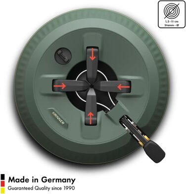 Підставка для ялинки KRINNER X-Series X-240 з педаллю та резервуаром 3 л (до 2,4 м), Made in Germany