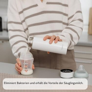 Nuby RapidCool™ - Готувальник дитячої суміші за 2 хвилини, з дозатором, ізотермічною пляшкою та цифровим дисплеєм - Ідеально для подорожей