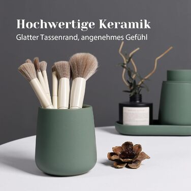 Набір для ванної кімнати блакитного кольору, керамічний аксесуар 3 шт., декоративний набір мильниць, стаканчика для зубної пасти та підставки для прикрас, підходить для ванної, умивальника, готелю