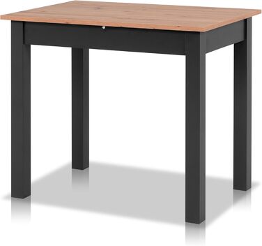 Висувний обідній стіл Smart 90x60 см, Asteiche (дуб Asteiche), для кухні, на 6 осіб