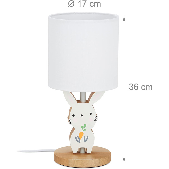 Приліжкова лампа з кроликом 36 x 17 см
