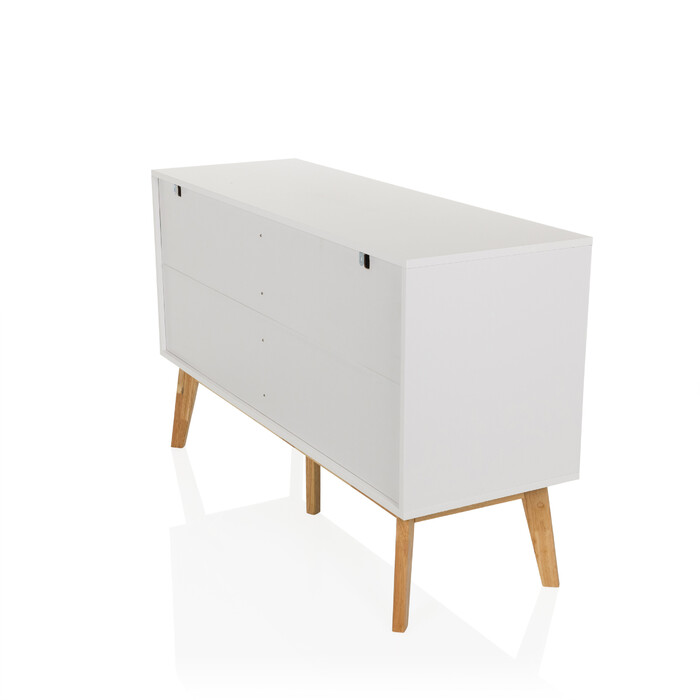 Сервант / комод TAROLO 120 x40x72 см 2 шухляди 1 двері білий hjh LIVING