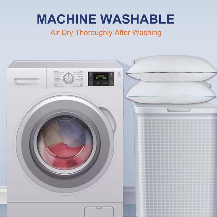 Подушка для вагітних та годування Flanhorest з ефектом пам'яті (Memory Foam), довга анатомічна подушка для сну на боці, біла, розмір Queen (набір 2 шт)