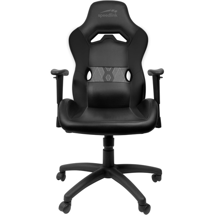 Ігровий крісло Speedlink Looter – ергономічне, чорне, на штучній шкірі, до 140 кг