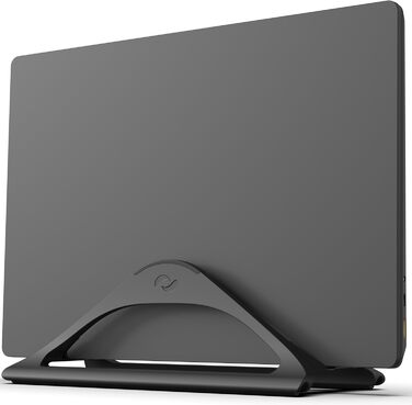 Вертикальна підставка для ноутбука HumanCentric, чорна, регульована, для MacBook, MacBook Pro та інших ноутбуків