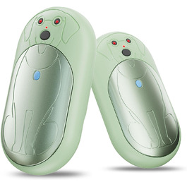 Електричні грілки для рук COTOP 6000mAh, 2 шт. USB-C, 3 режими нагріву, для жінок, чоловіків, дітей, туризму, гірськолижного спорту, зелені