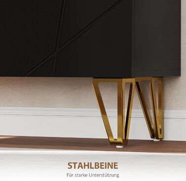 Шафа для взуття HOMCOM з 2 дверцятами, 3 регульовані полиці, на 15-20 пар, чорна, 72 x 31,5 x 95 см